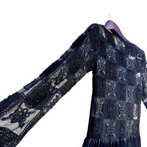 Elegant Black Lace Dress